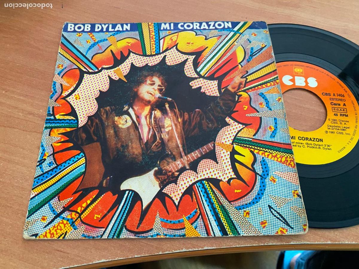 Discos de vinilo: BOB DYLAN (MI CORAZON) SINGLE ESPA&Ntilde;A (EPI20) - Foto 1