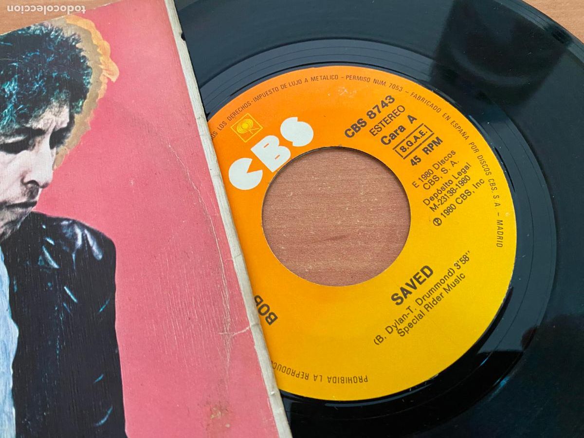 Discos de vinilo: BOB DYLAN (SAVED) SINGLE ESPA&Ntilde;A (EPI20) - Foto 2