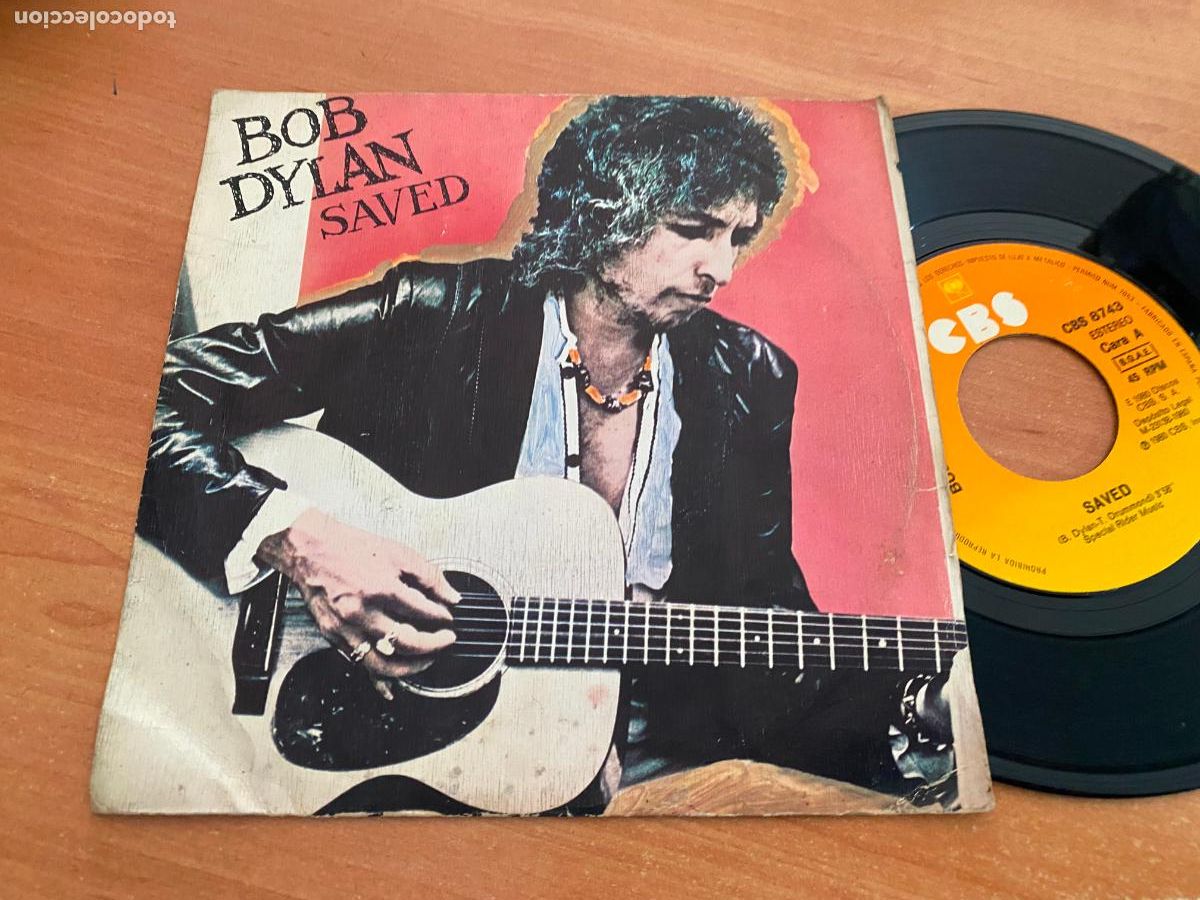 Discos de vinilo: BOB DYLAN (SAVED) SINGLE ESPA&Ntilde;A (EPI20) - Foto 1