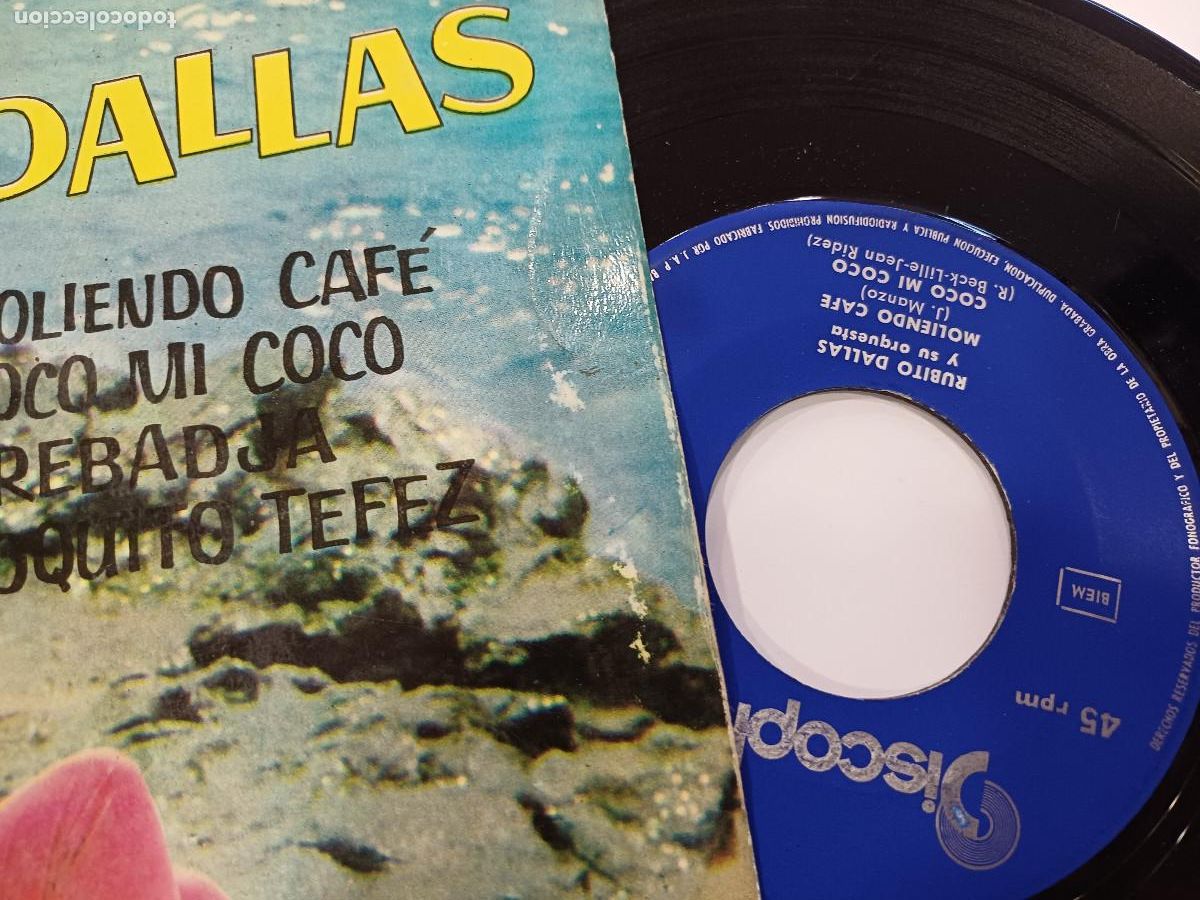 Discos de vinilo: RUBITO DALLAS/MOLIENDO CAFE/SINGLE. - Foto 2