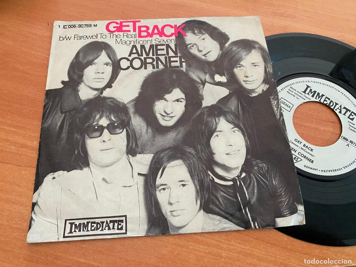 Discos de vinilo: AMEN CORNER (GET BACK) SINGLE GERMANY (EPI20) - Foto 1