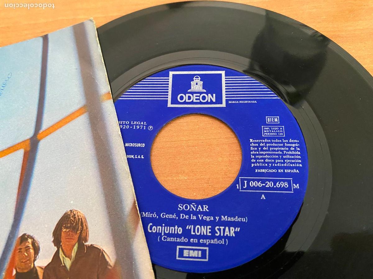 Discos de vinilo: LONE STAR (SO&Ntilde;AR) SINGLE ESPA&Ntilde;A 1971 (EPI20) - Foto 2