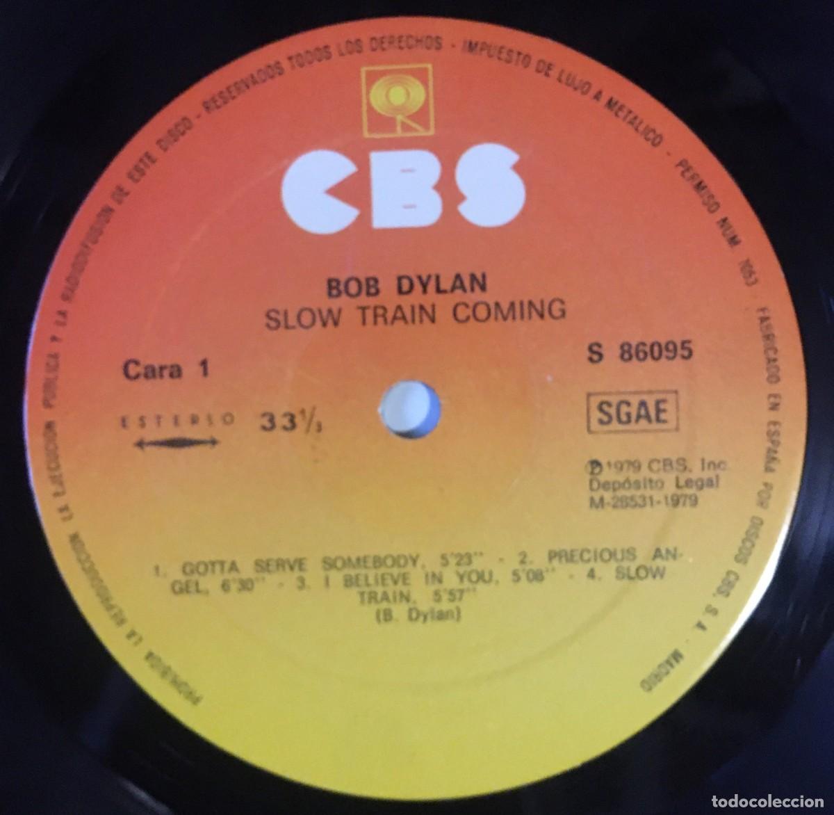 Discos de vinilo: BOB DYLAN - SLOW TRAIN COMING, LP edic Spain 1979 - Foto 2