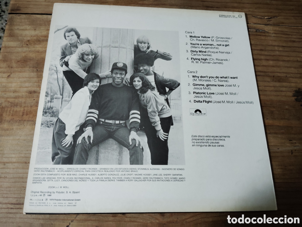 Discos de vinilo: ZOOM - DELTA FLIGHT , 1980 - Foto 2