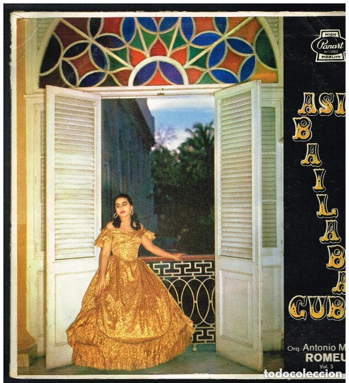 Disques de vinyle: Barbarito D&iacute;ez & Orq. Antonio Mario Romeu - As&iacute; Bailaba Cuba Vol.3 (Panart, 1958)