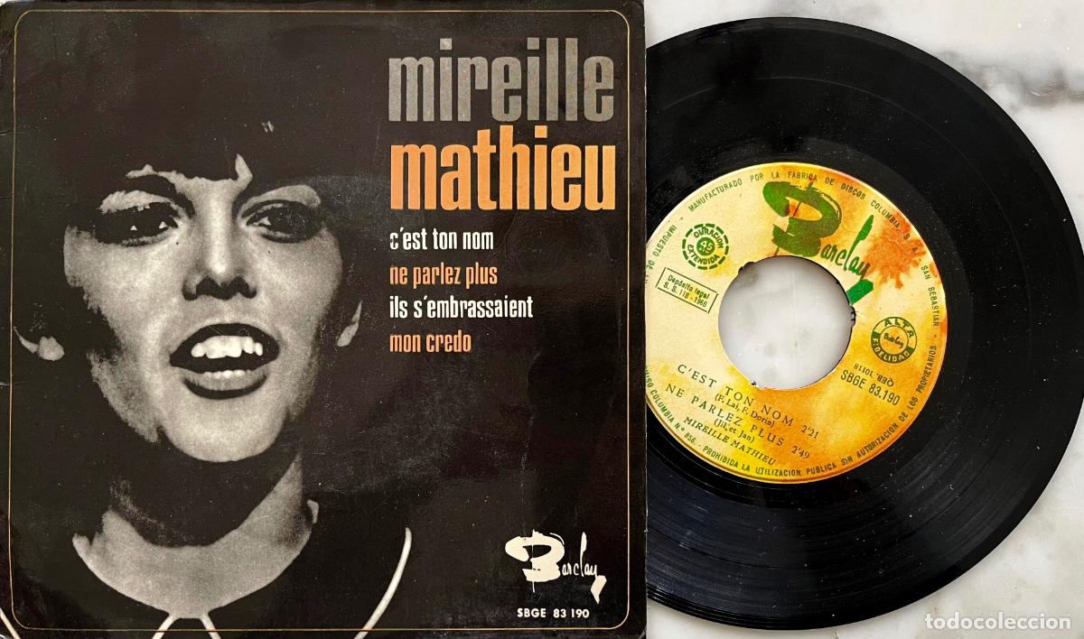 Discos de vinilo: MIREILLE MATHIEU. CEST TON NOM + 3 TEMAS. EP ORIGINAL ESPA&Ntilde;A 1966 - Foto 1