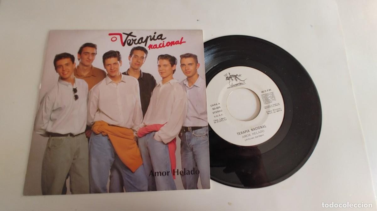 Discos de vinilo: TERAPIA NACIONAL-SINGLE AMOR HELADO - Foto 1