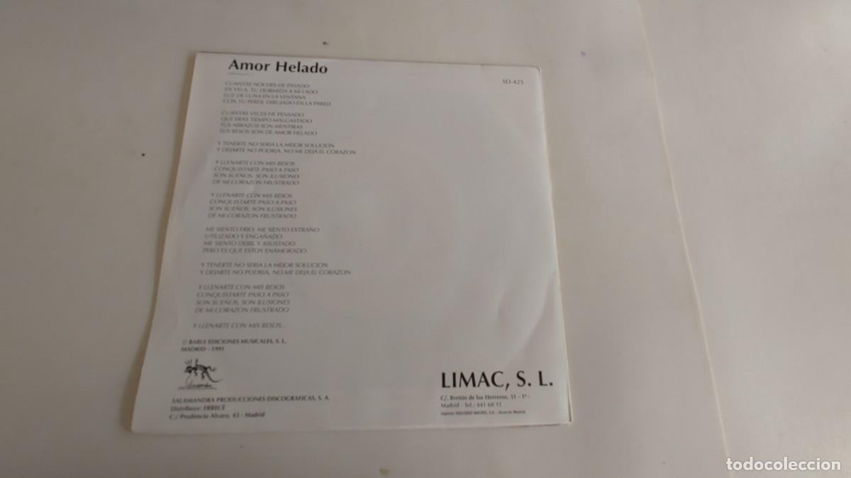Discos de vinilo: TERAPIA NACIONAL-SINGLE AMOR HELADO - Foto 2
