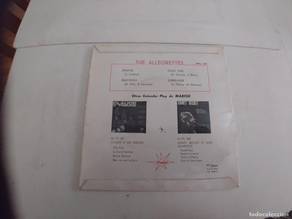 Discos de vinilo: THE ALLEGRETTES-EP APACHE +3 - Foto 2