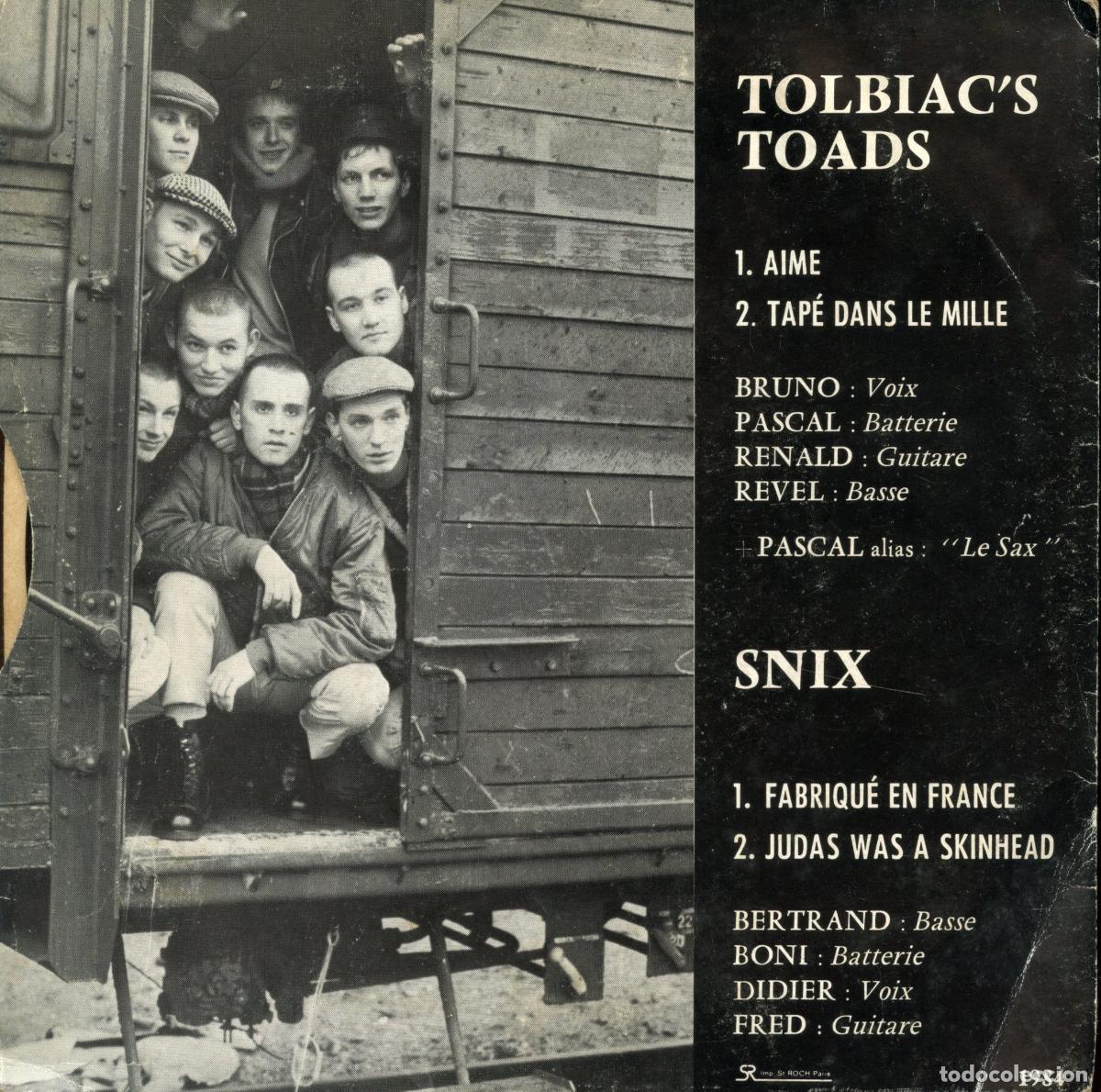Discos de vinilo: Tolbiacs Toads/SNIX. EP. 1984. - Foto 2