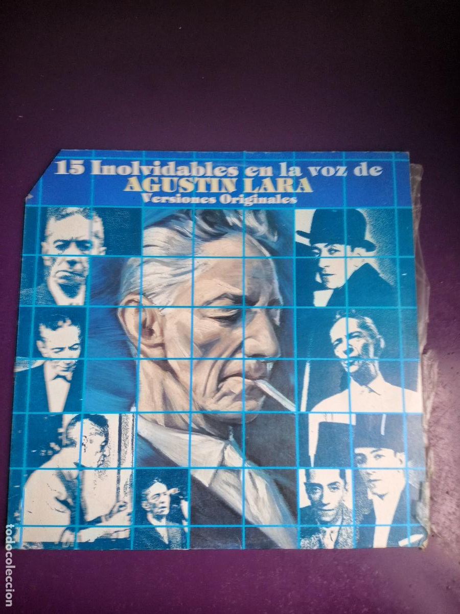 Disques de vinyle: 15 Inolvidables En La Voz De Agust&iacute;n Lara - LP RCA MEXICO 1984 - MELODICA BOLERO RANCHERA