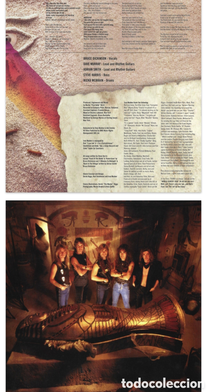 Discos de vinilo: Iron Maiden&nbsp;&lrm;&ndash;&nbsp;Powerslave Limitado - Foto 7