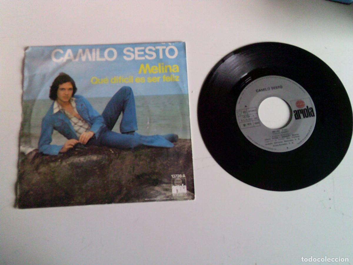 Discos de vinilo: Singels Camilo Sexto Melina - Foto 2