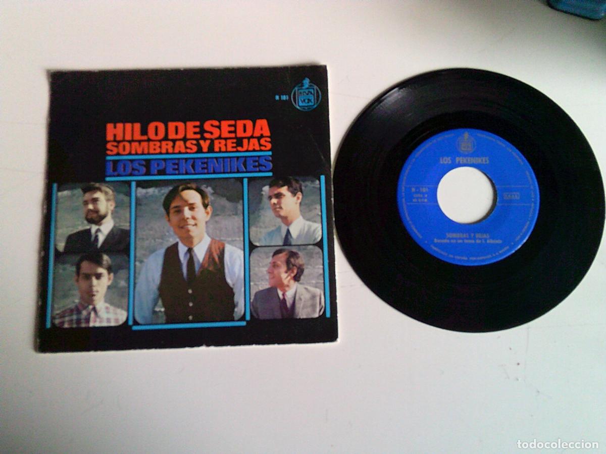 Discos de vinilo: Singels Los Pekenikes Hilo de seda - Foto 2