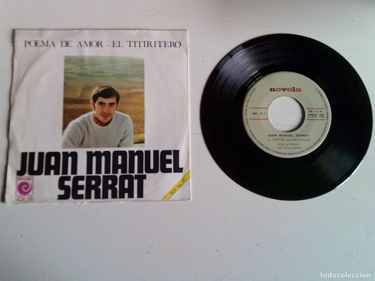 Discos de vinilo: Singels Joan Manuel Serrat Tirititero - Foto 2