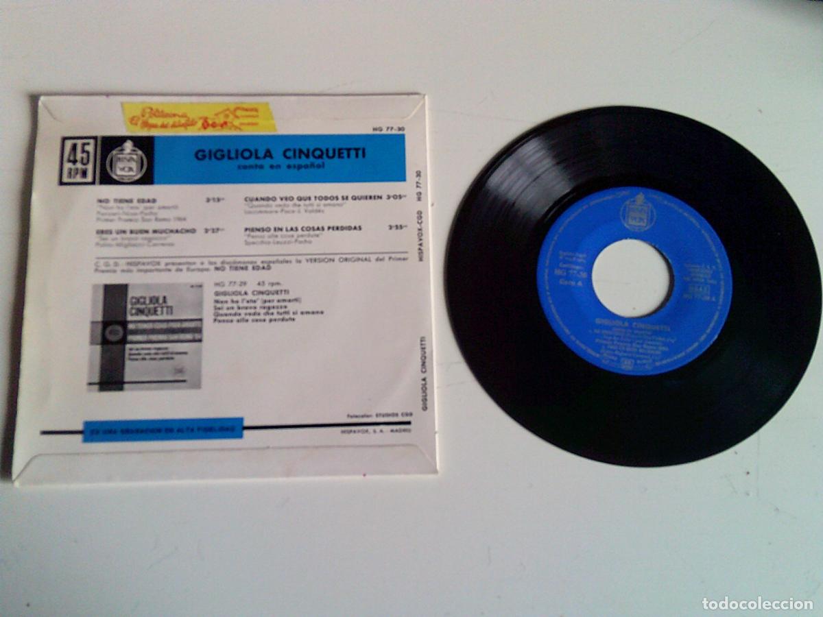 Discos de vinilo: Singels Gigliola Cinquetti Canta en espa&ntilde;ol - Foto 2