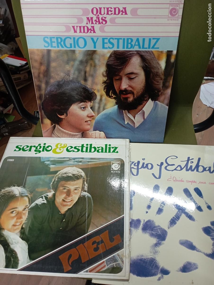 Discos de vinilo: lote tres lp sergio y estibaliz - Foto 1