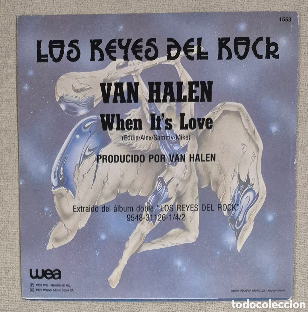 Discos de vinilo: SINGLE - VAN HALEN - WHEN ITS LOVE 1992 (PROMO) - Foto 2
