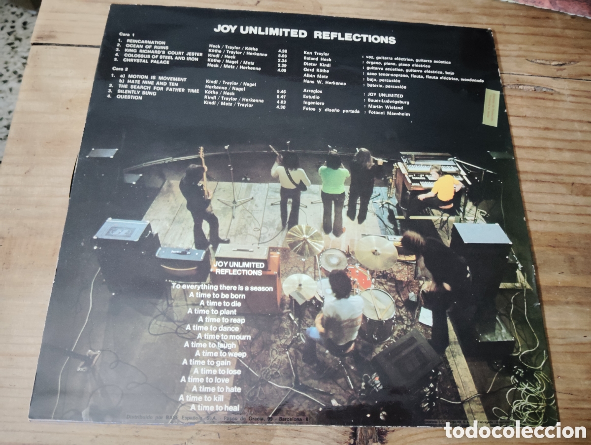 Discos de vinilo: JOY UNLIMITED - REFLECTIONS , 1976 - Foto 2