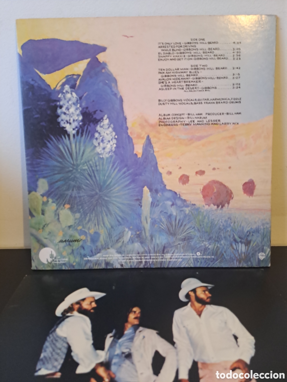 Discos de vinilo: SOLO FUNDA Y INSERT. ZZ TOP. TEXAS. 1976. US. - Foto 4