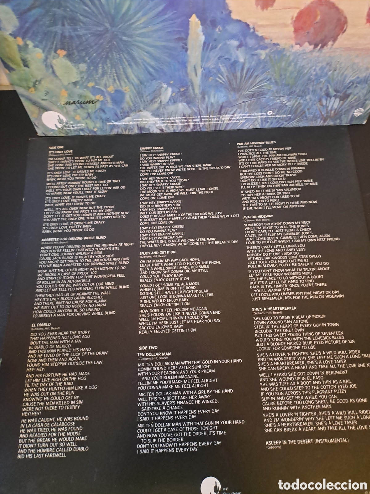 Discos de vinilo: SOLO FUNDA Y INSERT. ZZ TOP. TEXAS. 1976. US. - Foto 5