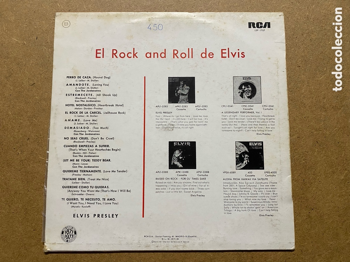 Discos de vinilo: LP VINILO ELVIS PRESLEY. ROCK AND ROLLITO - Foto 2