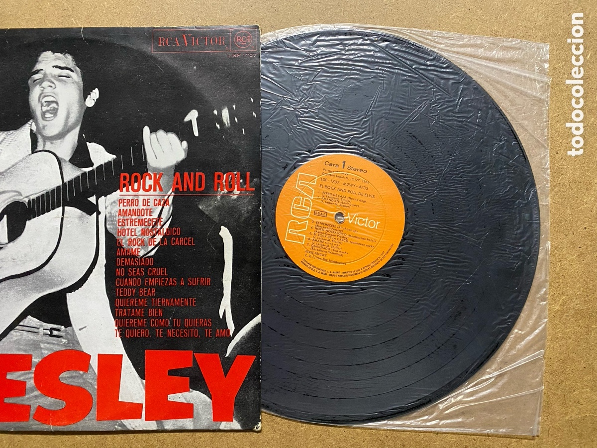 Discos de vinilo: LP VINILO ELVIS PRESLEY. ROCK AND ROLLITO - Foto 3
