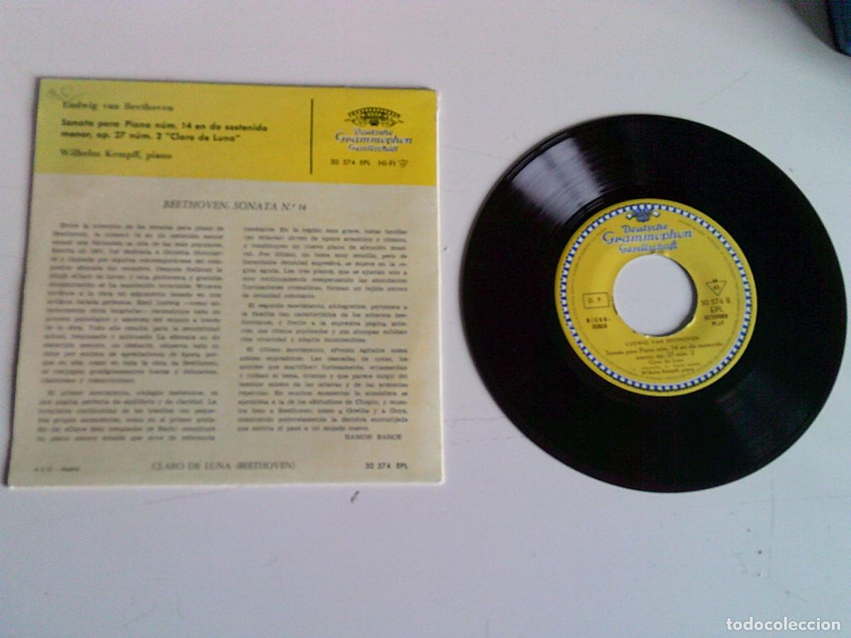 Discos de vinilo: Singels Sonata n&ordm; 14 Claro de luna - Foto 2