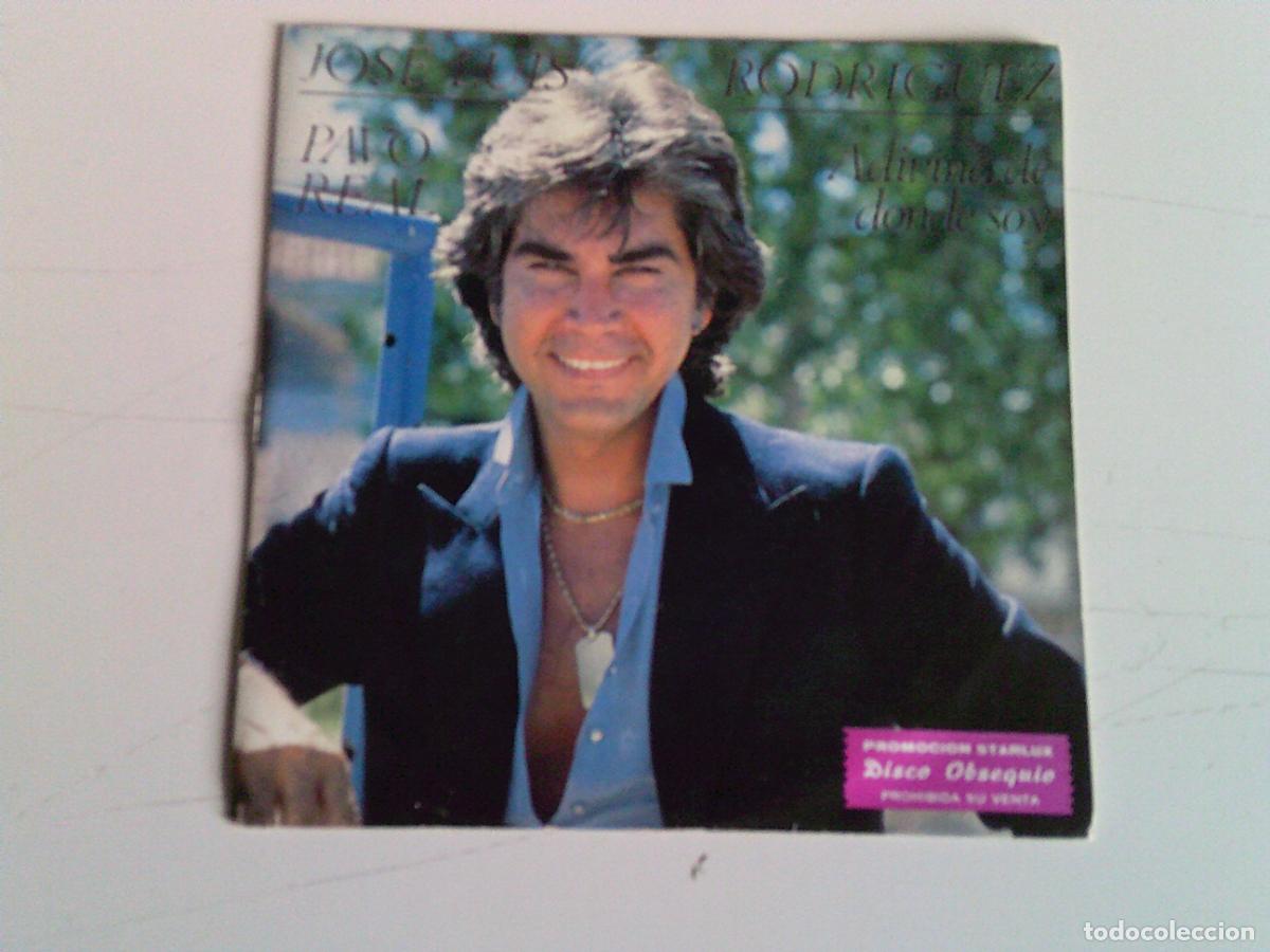 Discos de vinilo: Singels Jos&eacute; Lu&iacute;s Rodr&iacute;guez Pavo Real - Foto 1