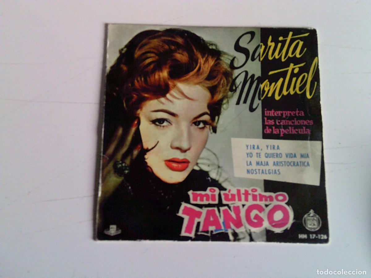 Discos de vinilo: Singels Sarita Montiel Mi &uacute;ltimo tango - Foto 1