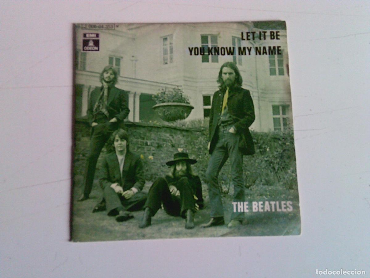 Discos de vinilo: Singels The Beatles Let it be You know name - Foto 1