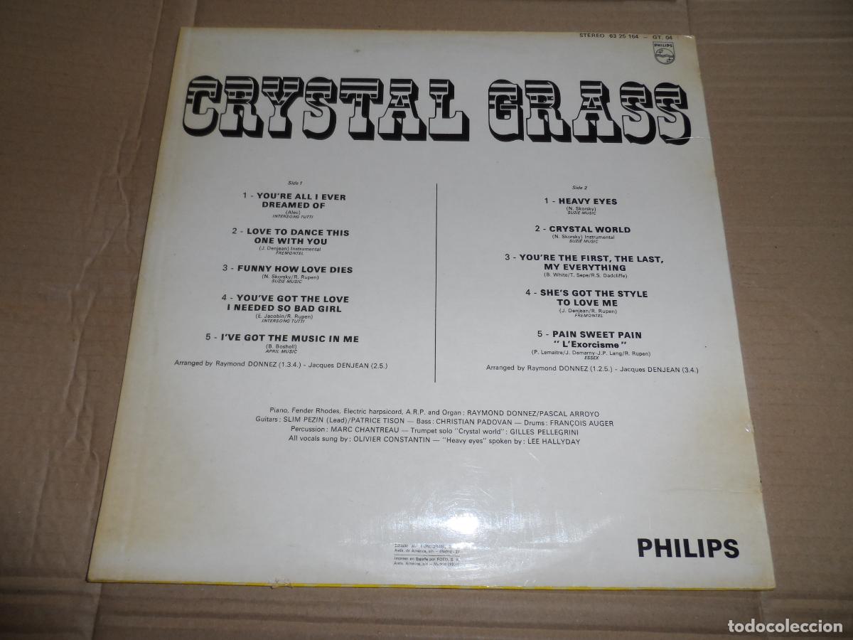 Discos de vinilo: CRYSTAL GRASS - CRYSTAL GRASS (SPAIN 1975) - Foto 2