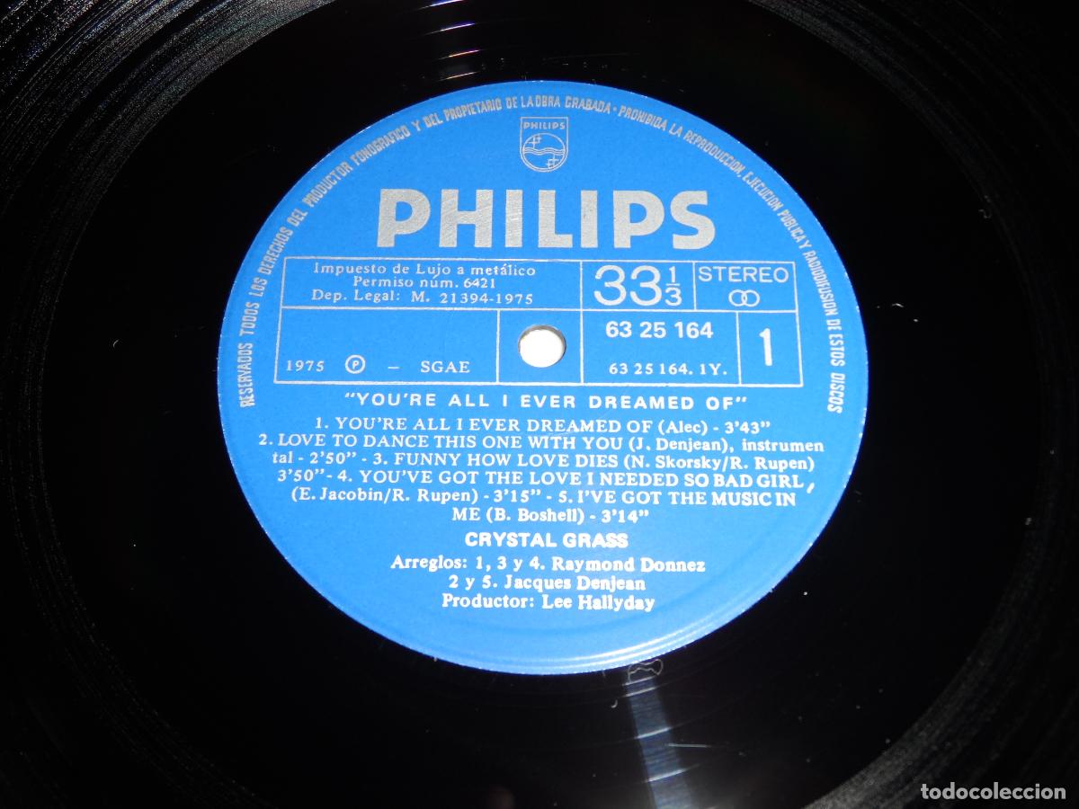 Discos de vinilo: CRYSTAL GRASS - CRYSTAL GRASS (SPAIN 1975) - Foto 3