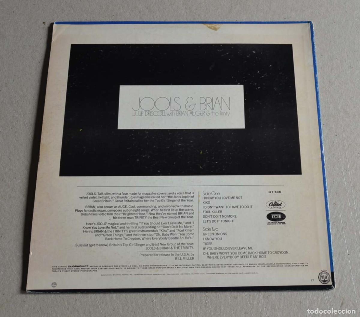 Discos de vinilo: JULIE DRISCOLL, BRIAN AUGER & THE TRINITY - JOOLS & BRIAN - Foto 2