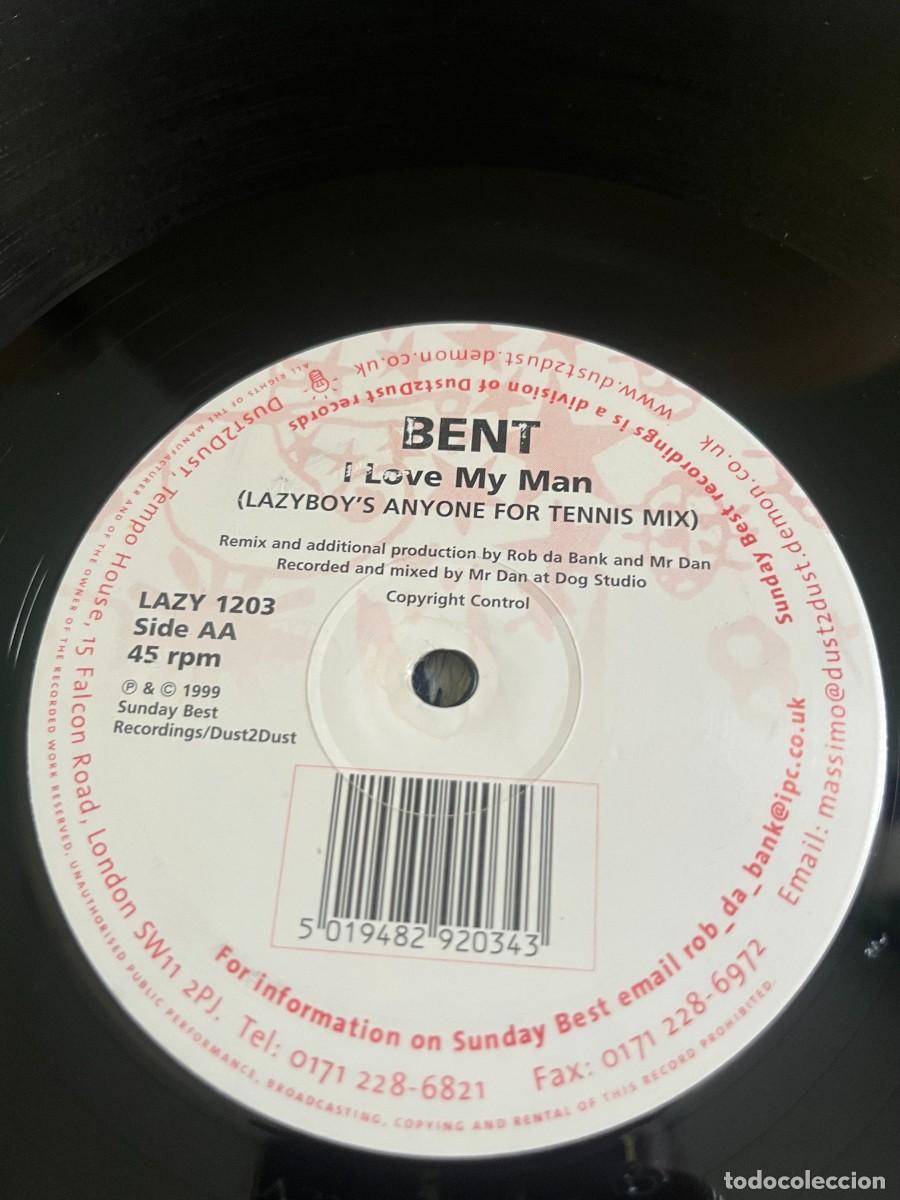 Discos de vinilo: Bent I Love My Man Maxi - Foto 3