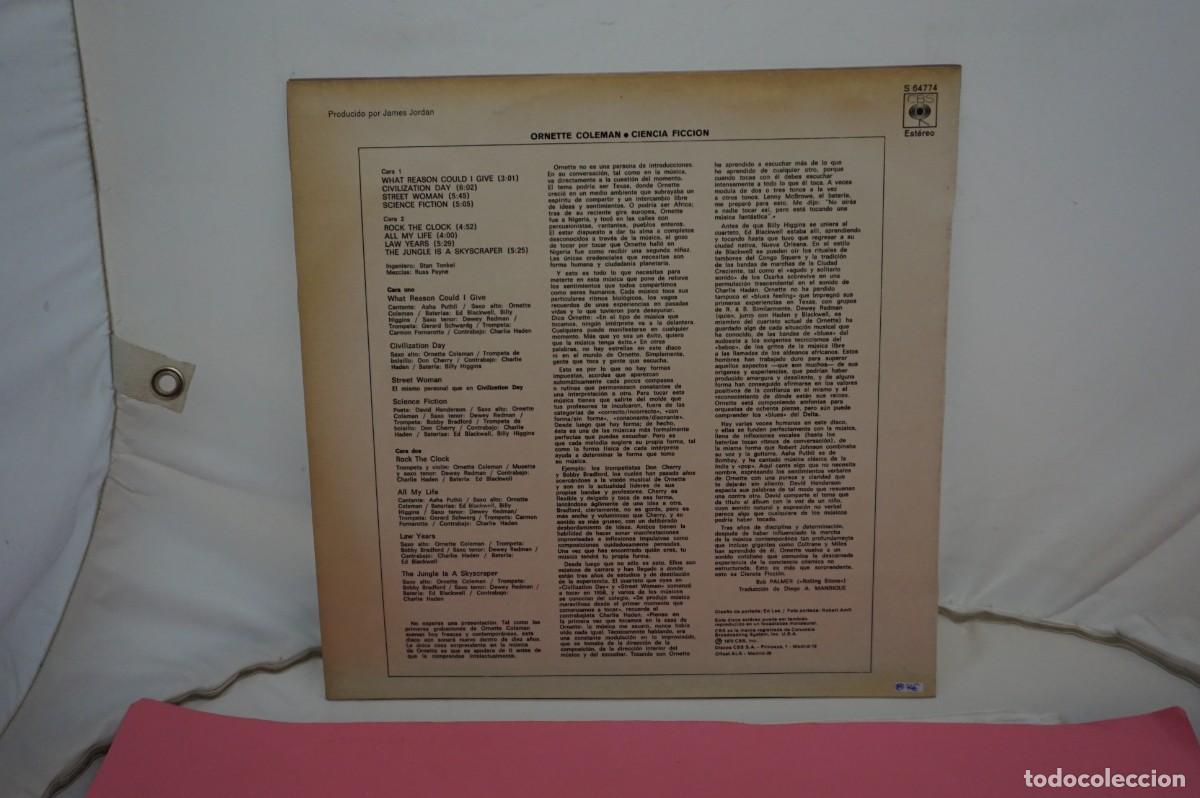 Discos de vinilo: LP - ORNETTE COLEMAN - SCIENCE FICTION - Foto 4
