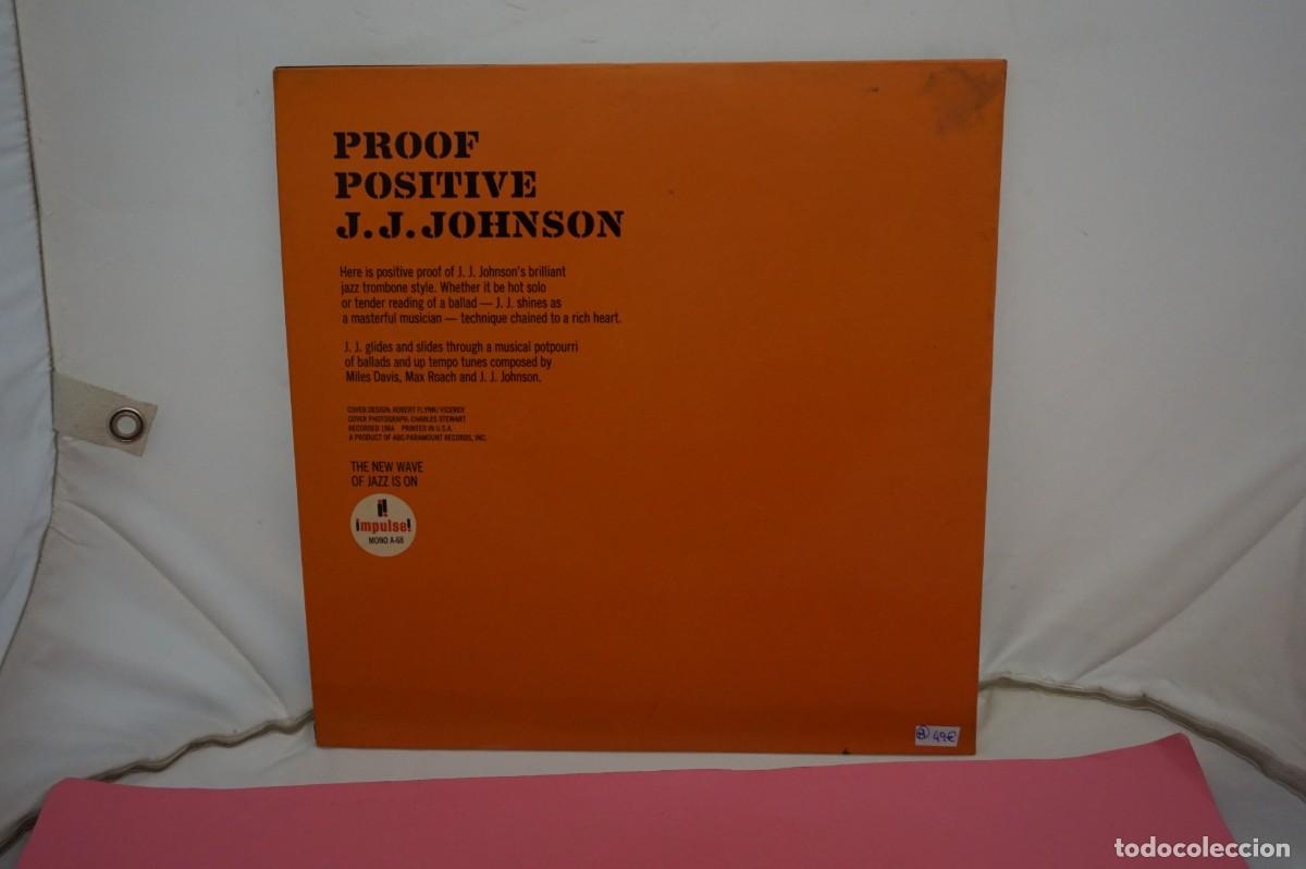 Discos de vinilo: LP - J. J. JOHNSON - PROOF POSITIVE - Foto 5