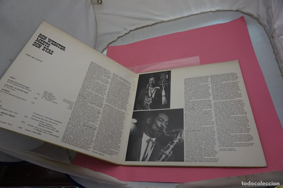 Discos de vinilo: LP - BEN WEBSTER MEEST DON BYAS - Foto 2
