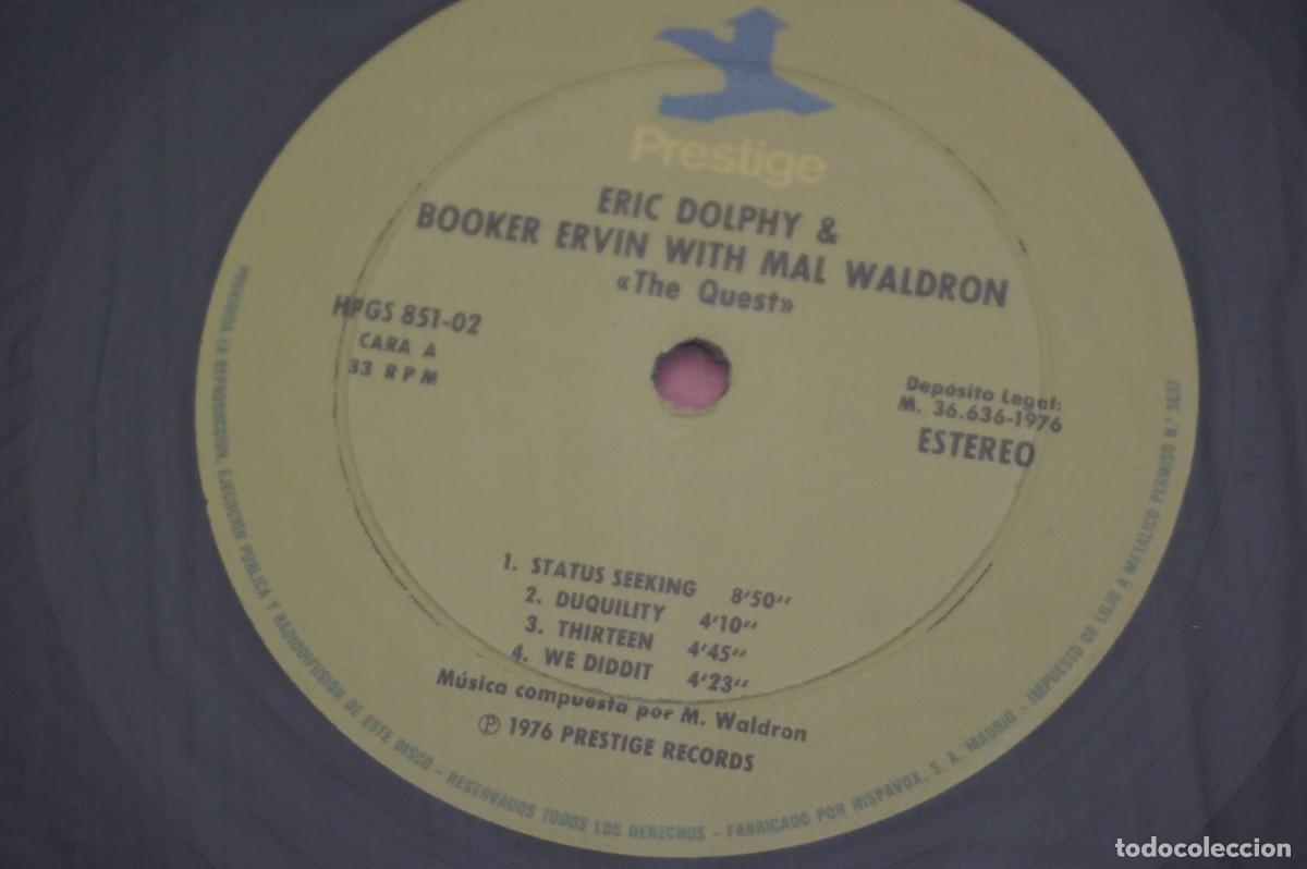 Discos de vinilo: LP - ERIC DOLPHY & BOOKER ERVIN WITH MAL WALDRON - THE QUEST - Foto 3