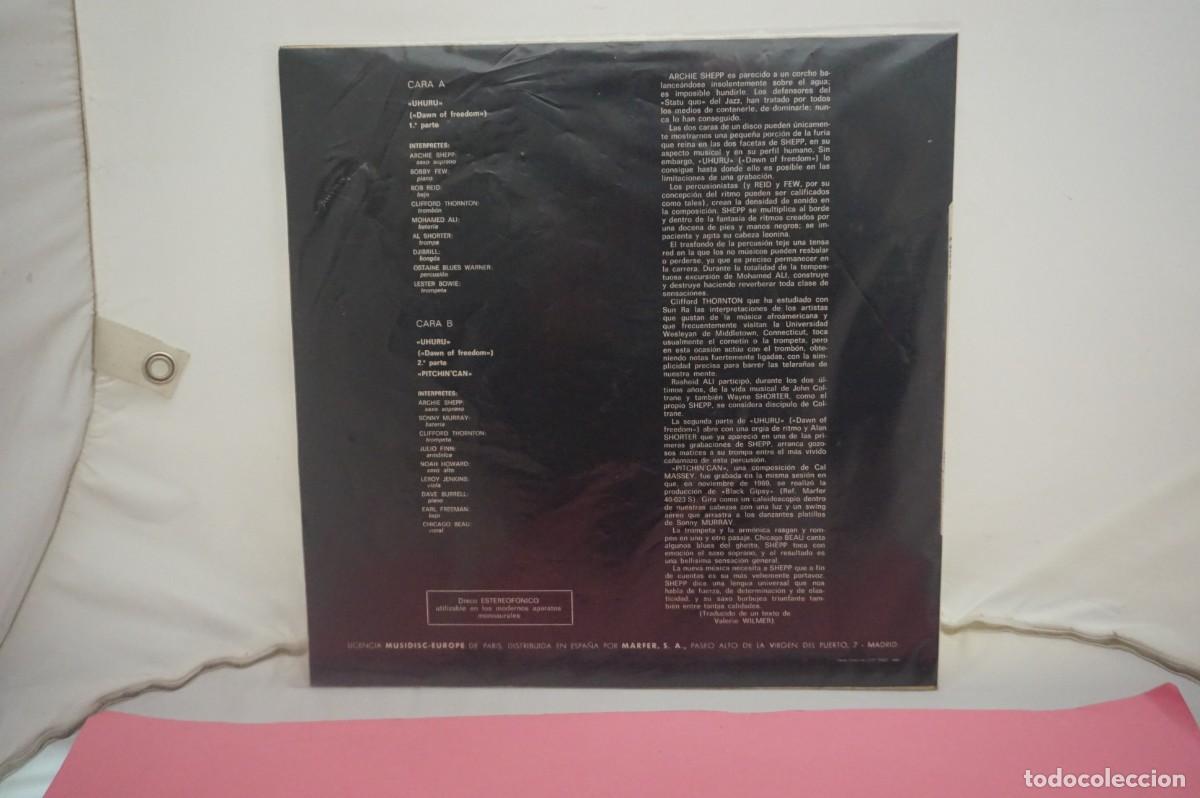 Discos de vinilo: LP - ARCHIE SHEPP - PITCHIN CAN - Foto 4
