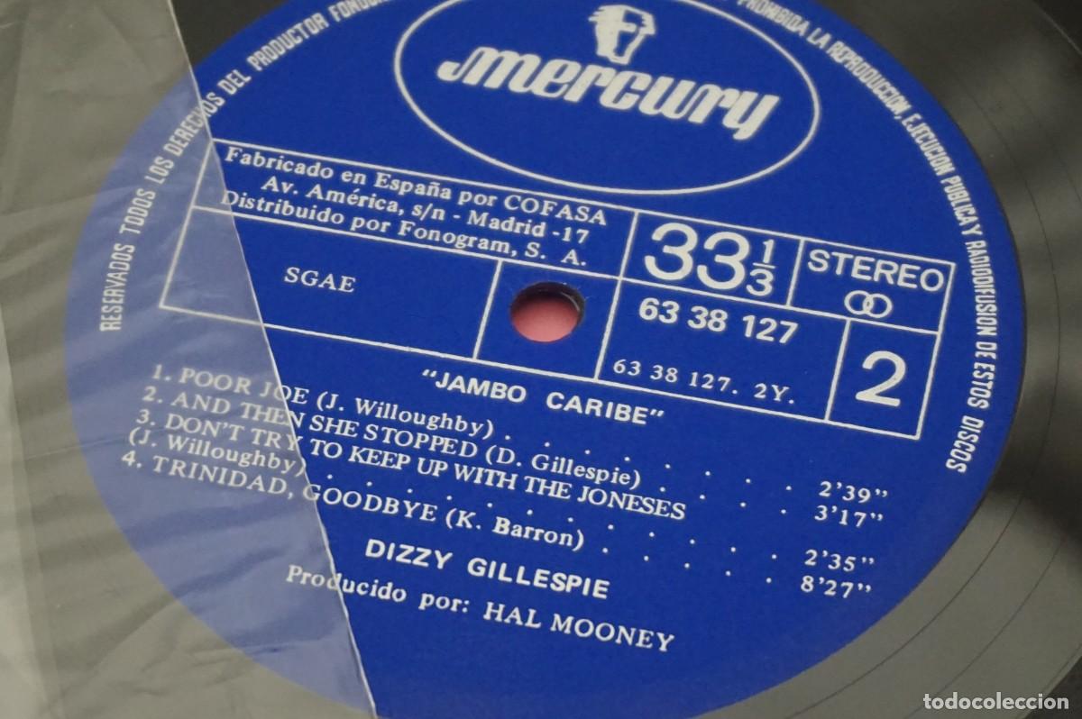 Discos de vinilo: LP - DIZZY GILLESPIE - JAMBO CARIBE - Foto 3