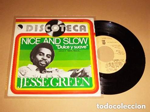 Discos de vinilo: JESSE GREEN - NICE AND SLOW (DULCE Y SUAVE) - SINGLE - 1976 - Foto 1