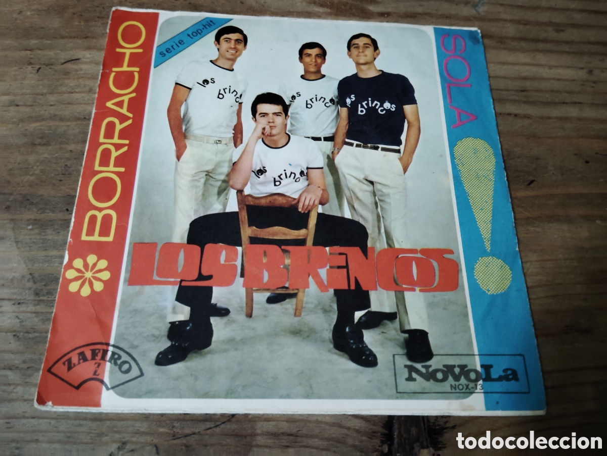 Discos de vinilo: LOS BRINCOS - BORRACHO / SOLA , 1965 - Foto 2