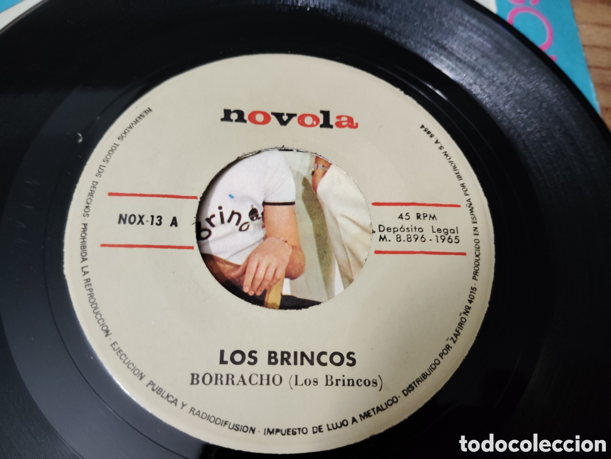 Discos de vinilo: LOS BRINCOS - BORRACHO / SOLA , 1965 - Foto 3