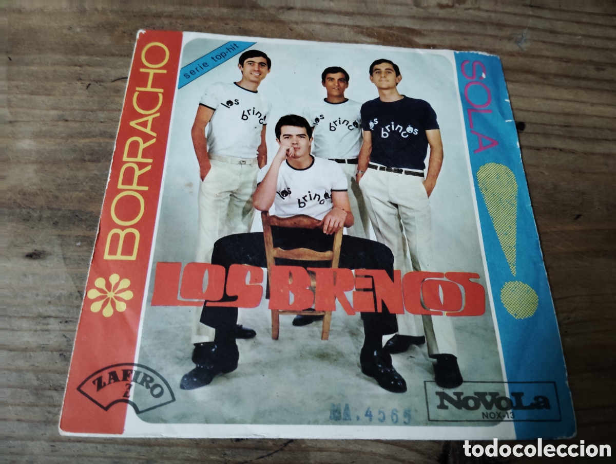 Discos de vinilo: LOS BRINCOS - BORRACHO / SOLA , 1965 - Foto 1