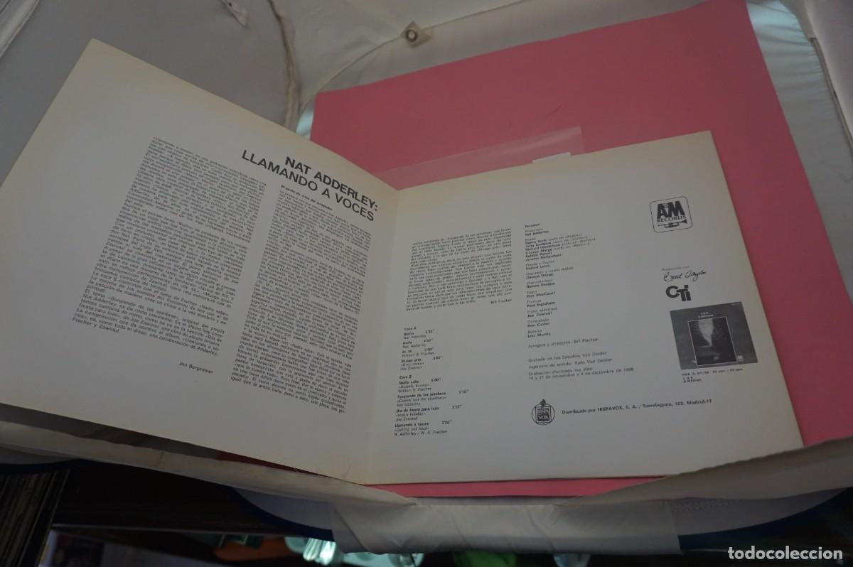 Discos de vinilo: LP - NAT ADDERLEY - LLAMANDO A VOCES - Foto 2