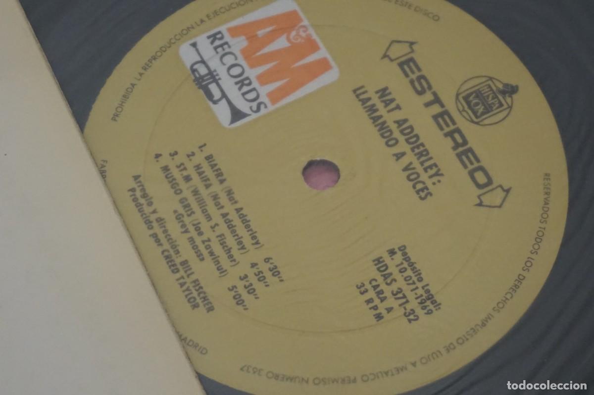 Discos de vinilo: LP - NAT ADDERLEY - LLAMANDO A VOCES - Foto 5