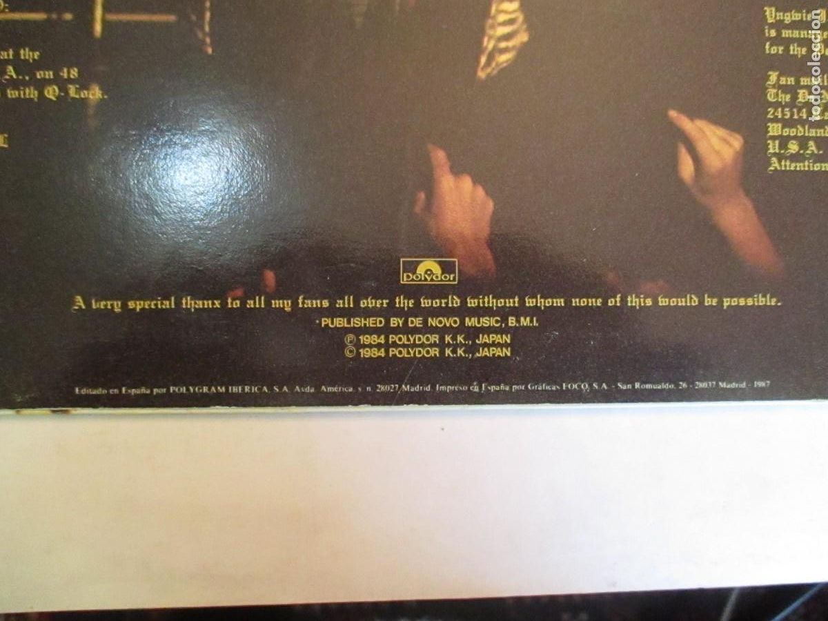 Discos de vinilo: UNGMIE J. MALMSTEEN&acute;S Rising Force Z101 - Foto 3