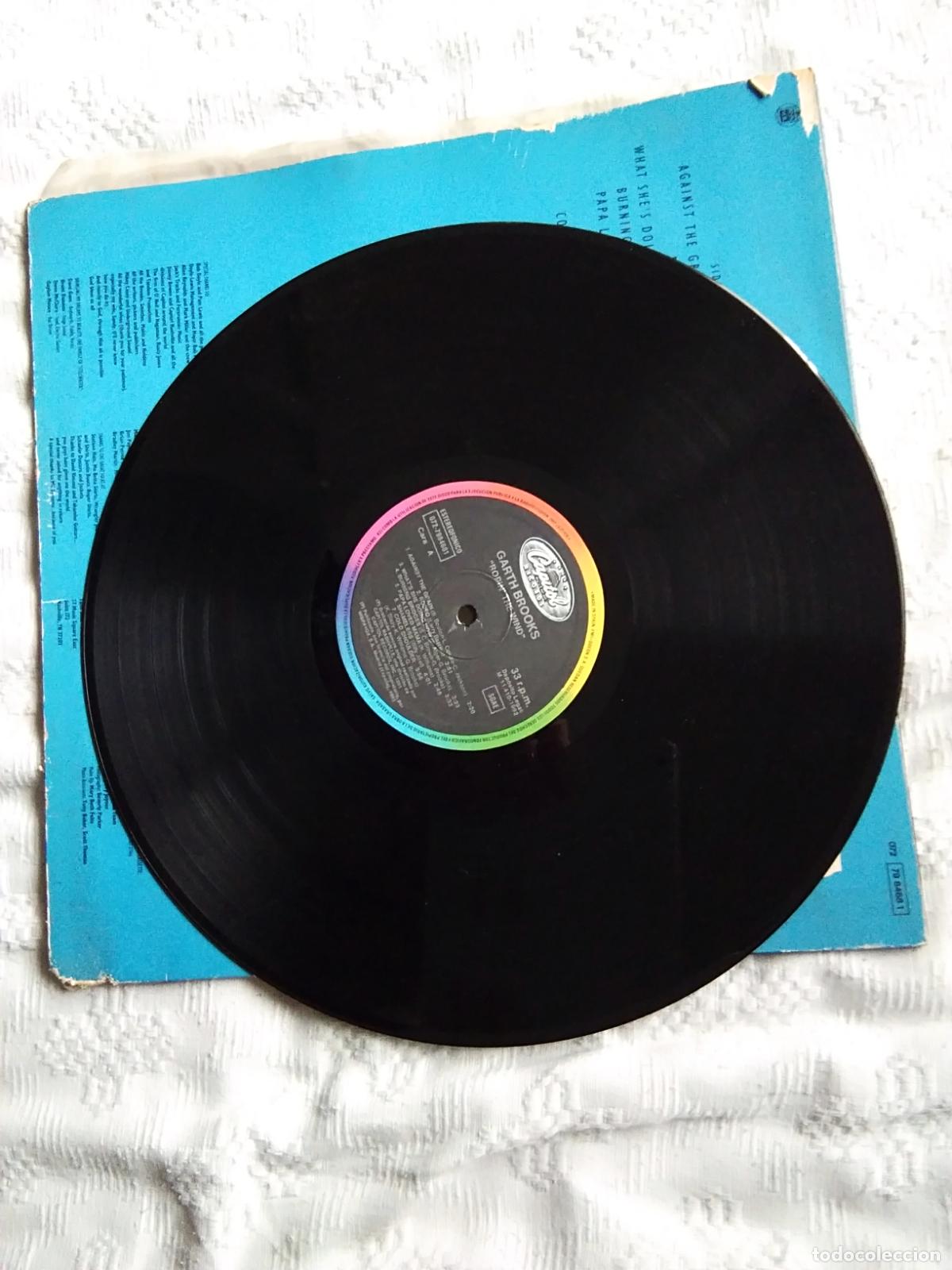 Discos de vinilo: LP GARTH BROOKS ROPIN THE WIND - Foto 3