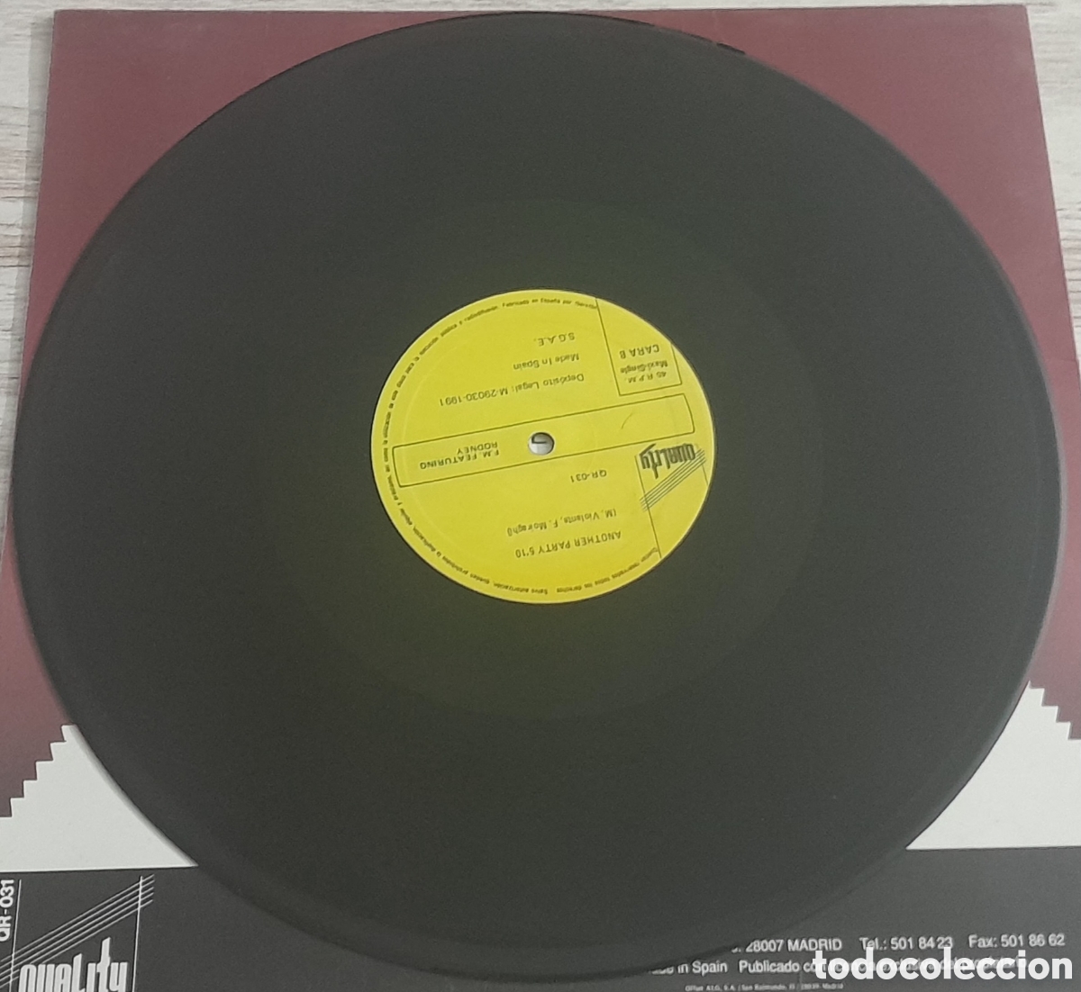 Discos de vinilo: F.M. FEATURING RODNEY - LETS PARTY + ANOTHER PARTY - QUALITY - Foto 4